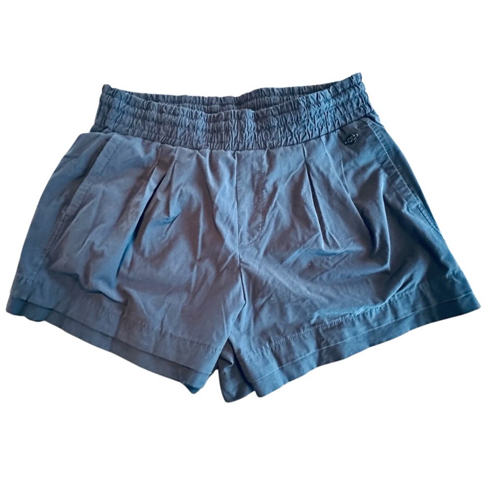 CALIA by Carrie Underwood Blue Journey High Rise Smocked Waistband Shorts Medium